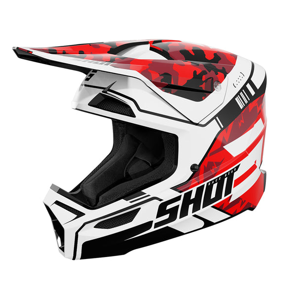 Shot - 2026 Furious Flash Gloss Red Helmet