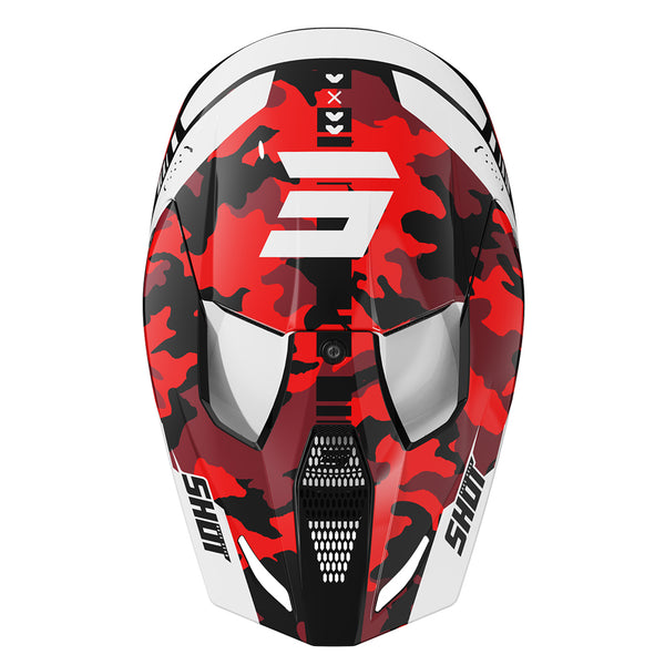 Shot - 2026 Furious Flash Gloss Red Helmet