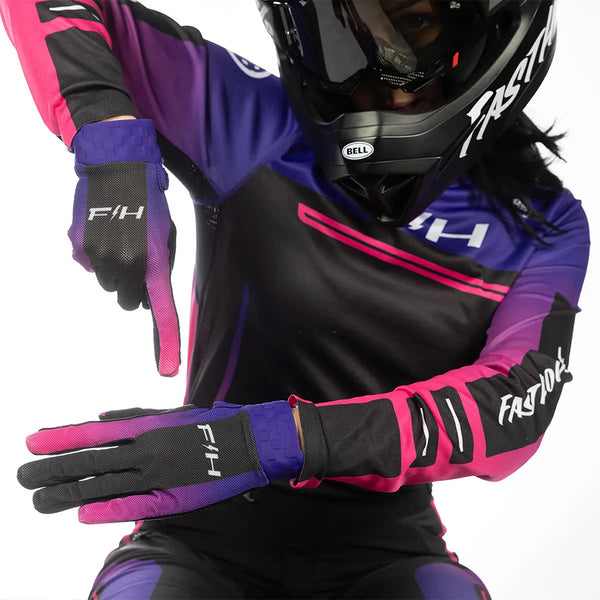 Fasthouse - Womens Vapor React Electric Pink/Puple Gloves