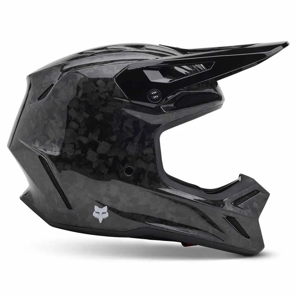 Fox - 2025 V3 RS Black Carbon Solid Helmet