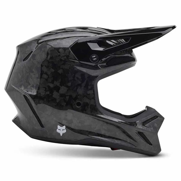 Fox - 2025 V3 RS Black Carbon Solid Helmet