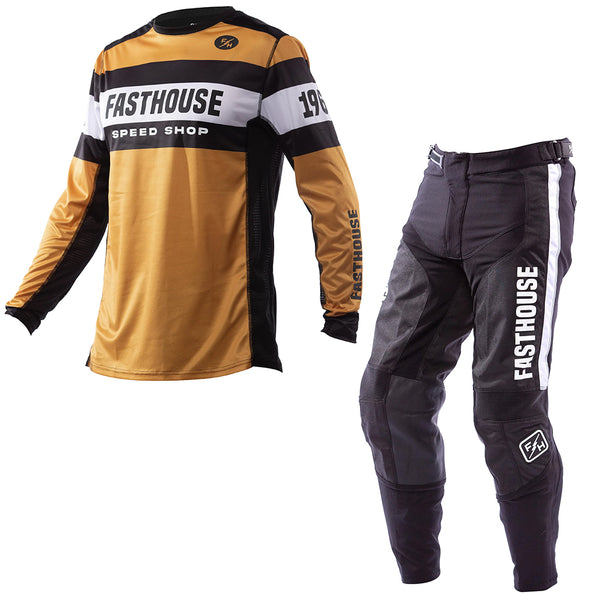 Fasthouse - Grindhouse Analogue Vintage Gold/Black MX Combo