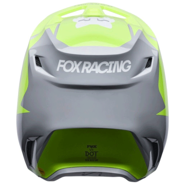 Fox - 2027 V1 Frame Grey/Yellow Helmet