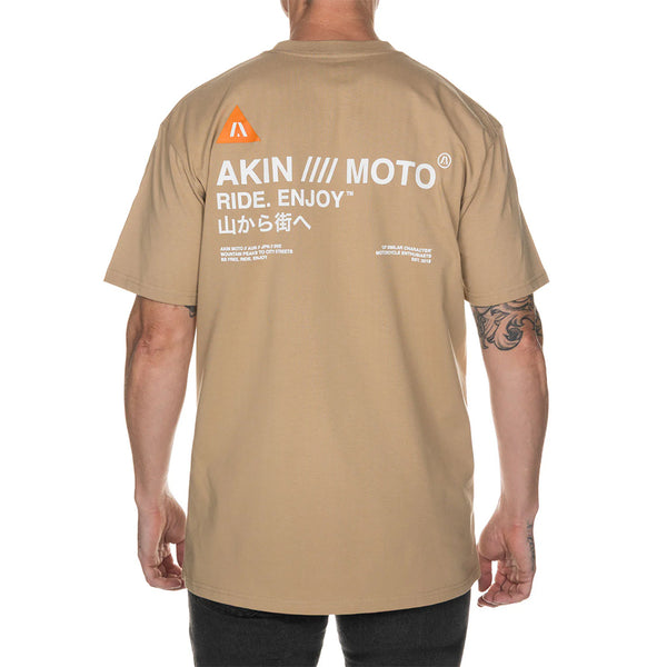 Akin Moto - Hakone Khaki Tee