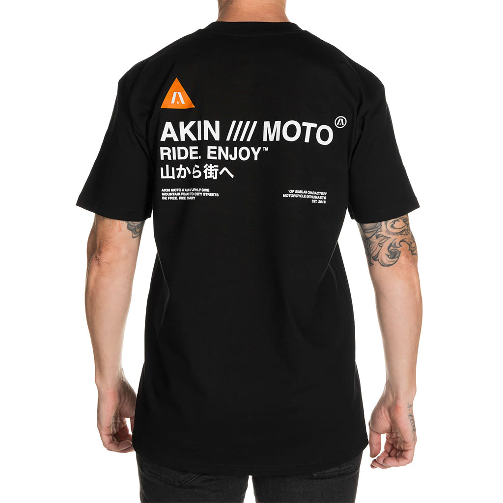 Akin Moto - Hakone Black Tee