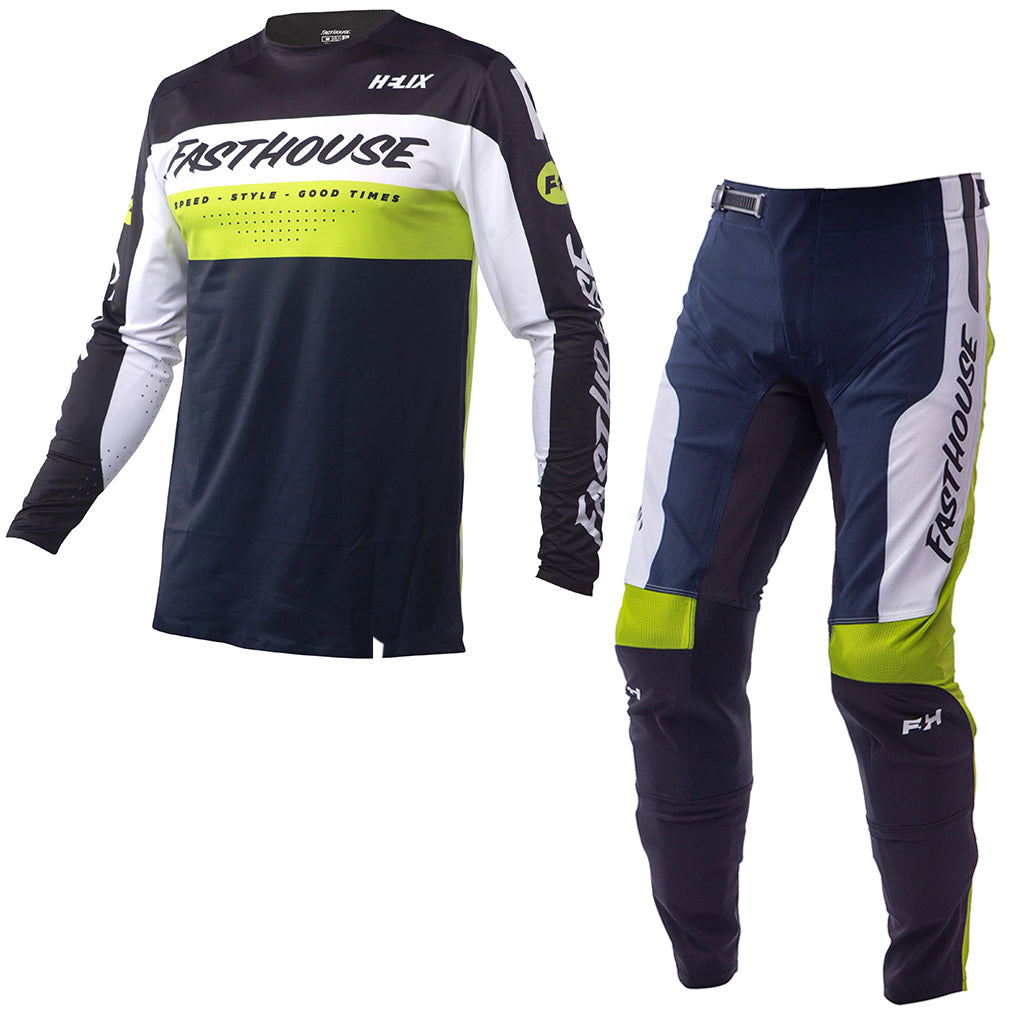Fasthouse - Helix Daytona Black/Flo Green Jersey