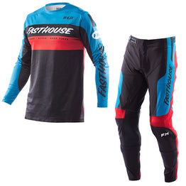 Fasthouse - Helix Daytona Electric Blue/Black MX Combo