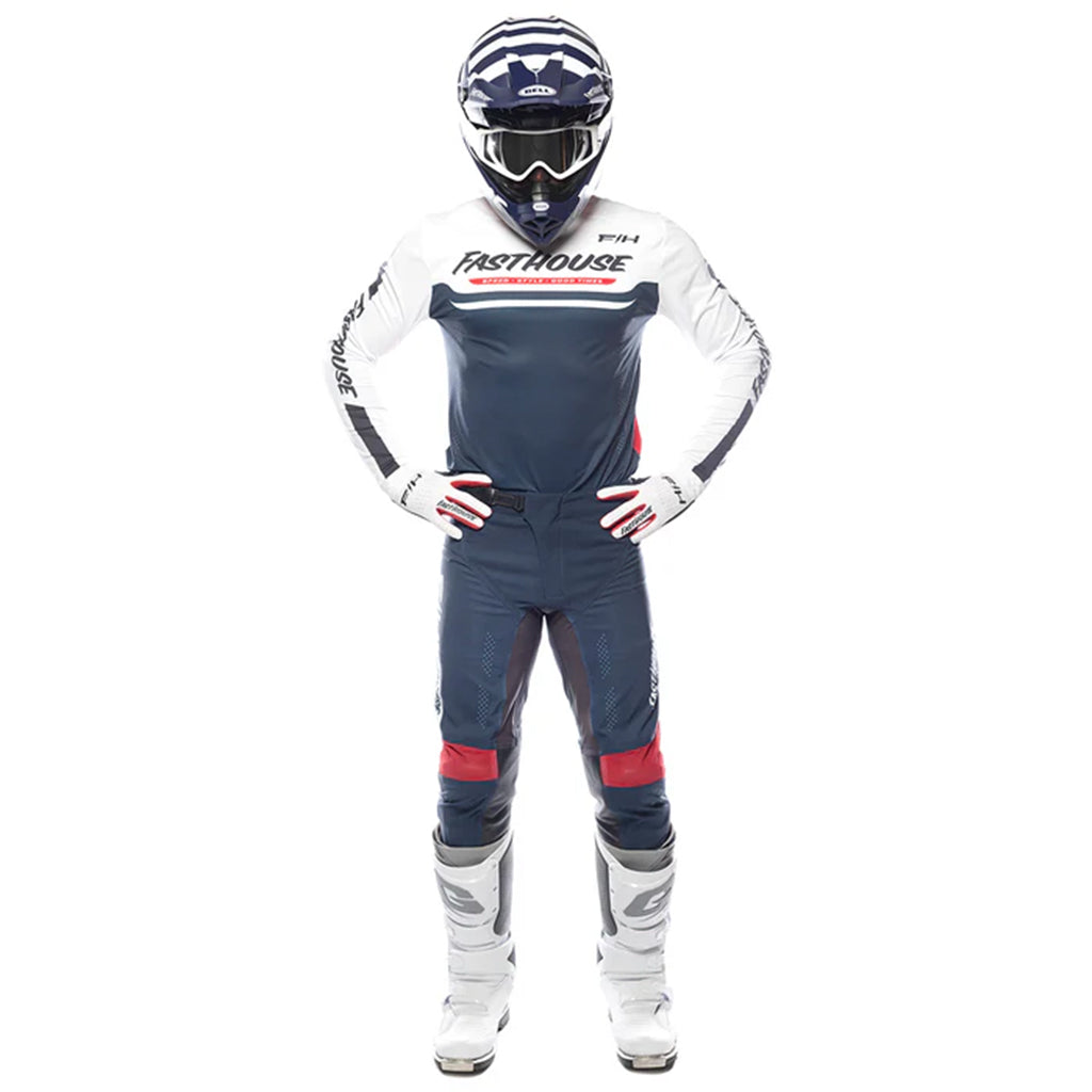 Fasthouse - Helix Circuit Navy/White/Red MX Combo