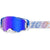 100% - Armega Neo White/Blue HIPER Mirrored Lens Goggle