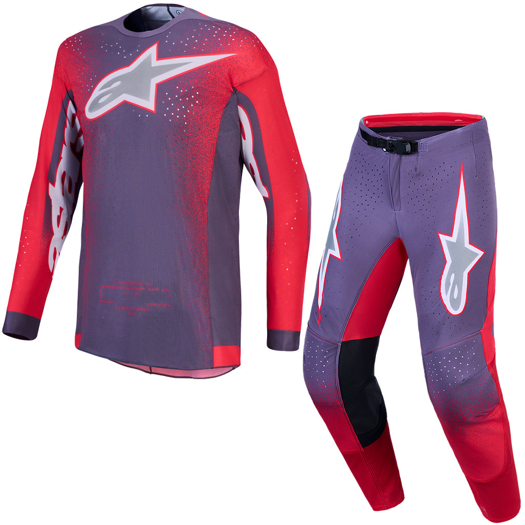 Alpinestars - 2027 Supertech Hiten AFD Greystone/Red/Lilac MX Combo