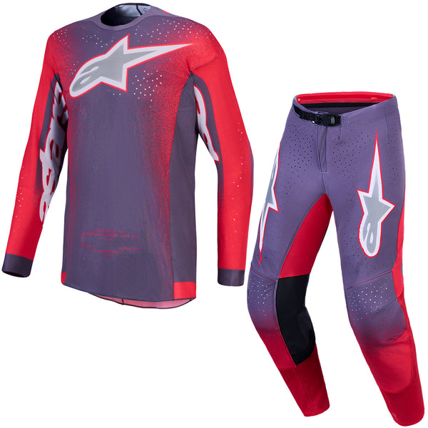 Alpinestars - 2027 Supertech Hiten AFD Greystone/Red/Lilac MX Combo