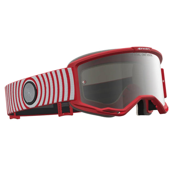 Alpinestars - Vision 5 Hone Red/White Mirror Lens Goggle