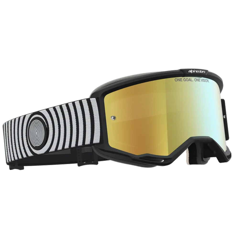 Alpinestars - Vision 5 Hone Black/White Mirror Lens Goggle