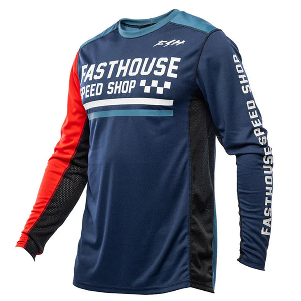 Fasthouse - 2026 Youth Grindhouse Hudson Blue/Red MX Combo