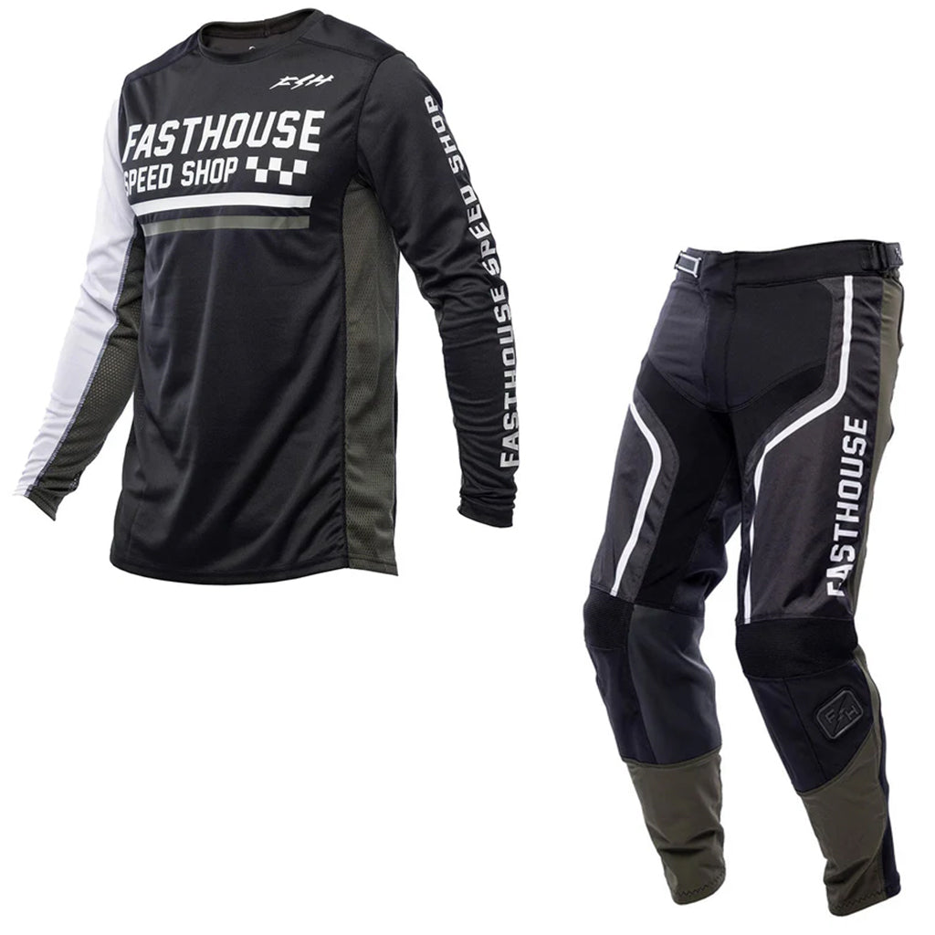Fasthouse - 2026 Grindhouse Hudson Black/White MX Combo