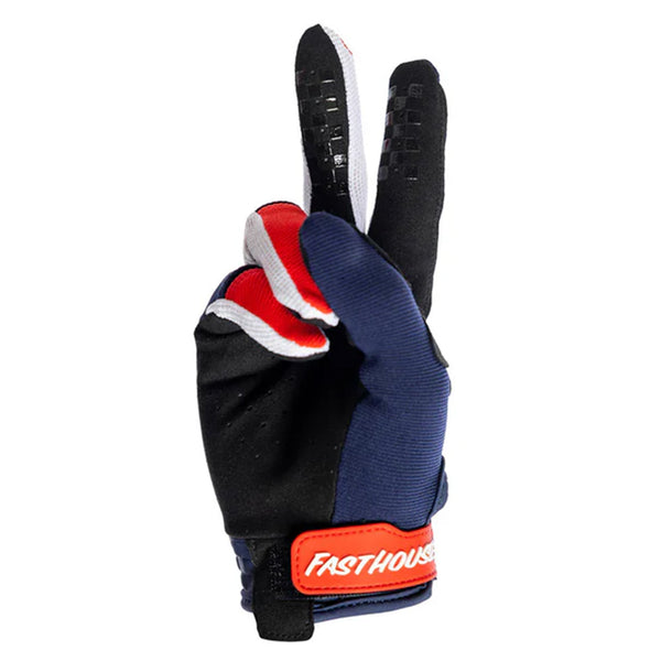 Fasthouse - 2026 Youth Speed Style Hudson Blue/Red Gloves