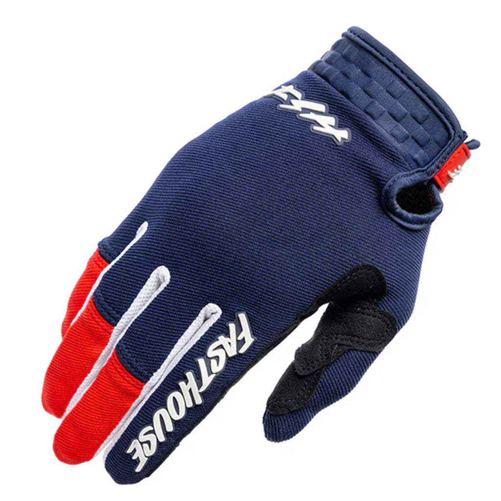 Fasthouse - 2026 Youth Speed Style Hudson Blue/Red Gloves