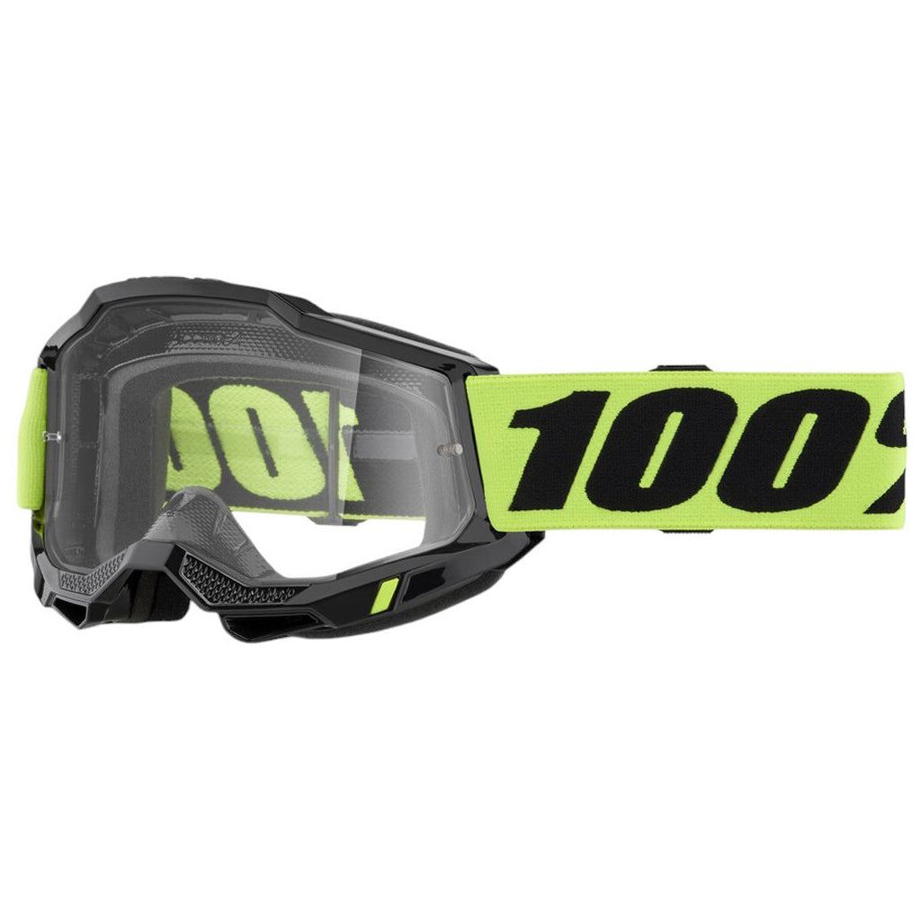 100% - Accuri 2 Neon Yellow Clear Lens Goggle