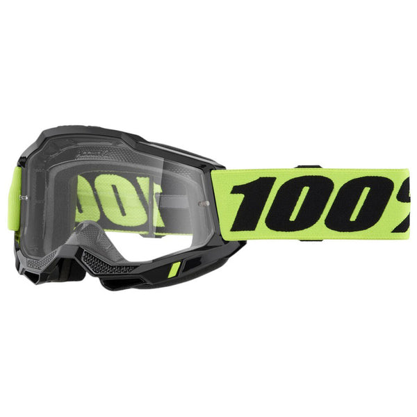 100% - Accuri 2 Neon Yellow Clear Lens Goggle