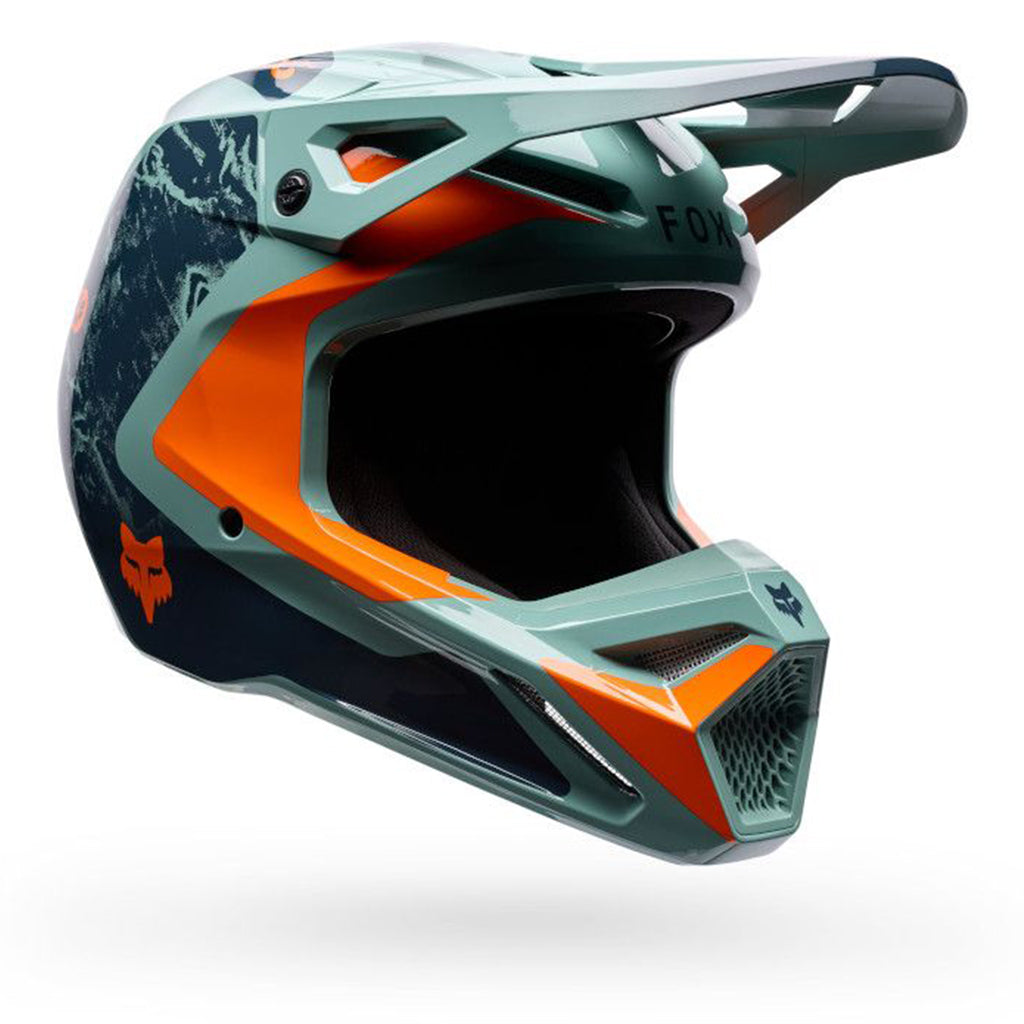 Fox - 2026 V1 Image Print Teal/Orange Helmet