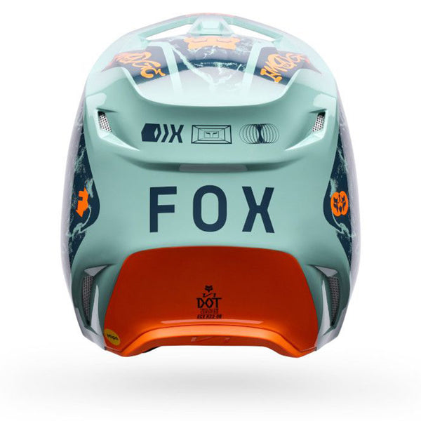 Fox - 2026 V1 Image Print Teal/Orange Helmet