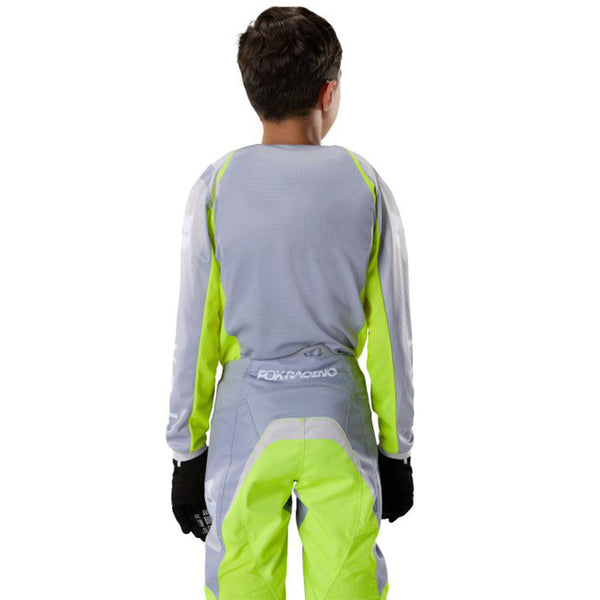 Fox - 2027 Youth 180 Frame Grey/Yellow MX Combo