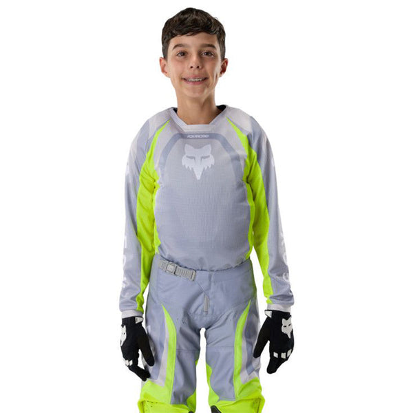 Fox - 2027 Youth 180 Frame Grey/Yellow MX Combo