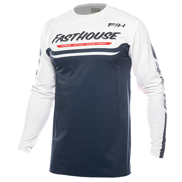 Fasthouse - Helix Circuit Navy/White/Red Jersey
