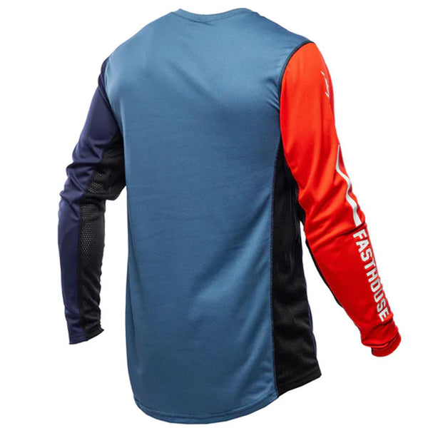 Fasthouse - 2026 Youth Grindhouse Hudson Blue/Red MX Combo