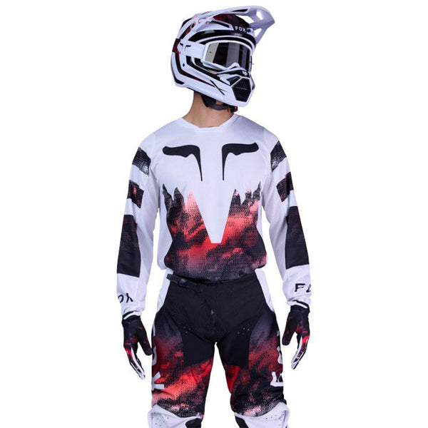 Fox - 2026 180 Kairos White/Flo Red MX Combo