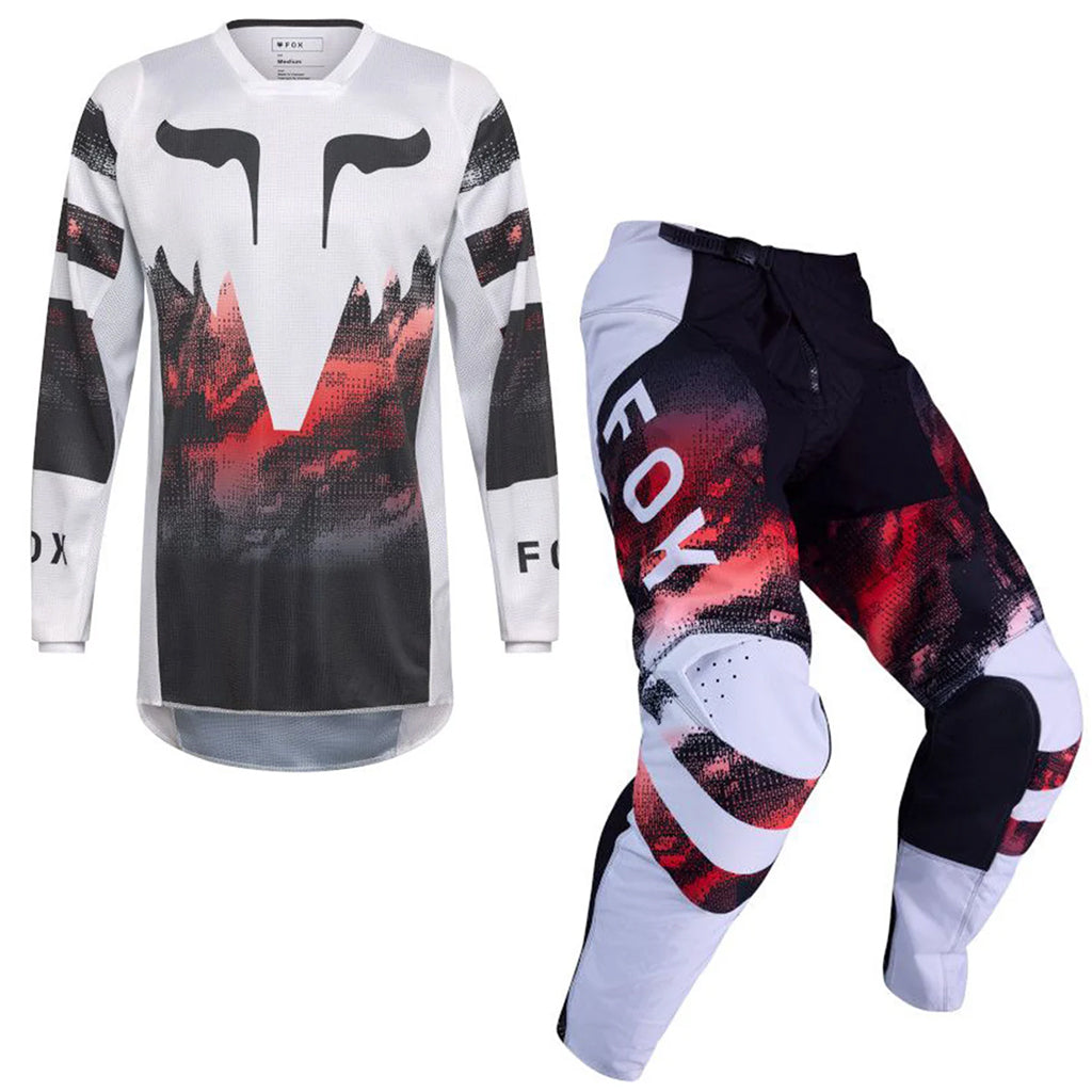 Fox - 2026 180 Kairos White/Flo Red MX Combo