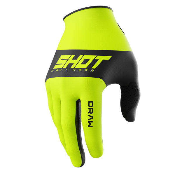 Shot - 2026 Kids Draw Sky Neon Yellow Gloves