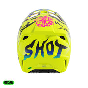 Shot - 2026 Kids Speed Ghost Neon Yellow Helmet