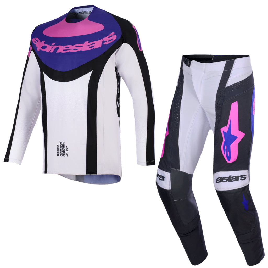 Alpinestars - 2026 Techstar Knif Black/Gray/Purple MX Combo