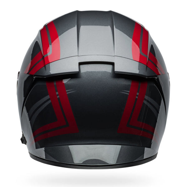 Bell - Lithium Jetstream Gloss Grey/Candy Red Full Face Helmet