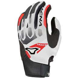 Macna - Trace White/Black/Red Short Gloves