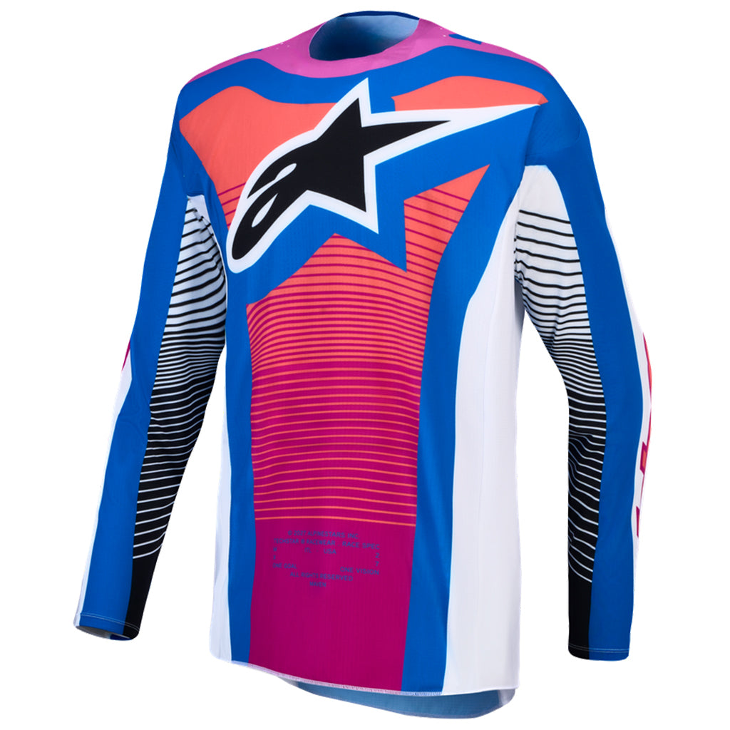 Alpinestars - 2027 Techstar Maven White/Coral/Blue MX Combo