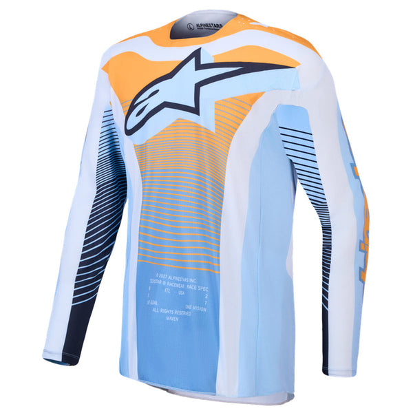 Alpinestars - 2027 Techstar Maven Dust Blue/Tangerine/Black MX Combo