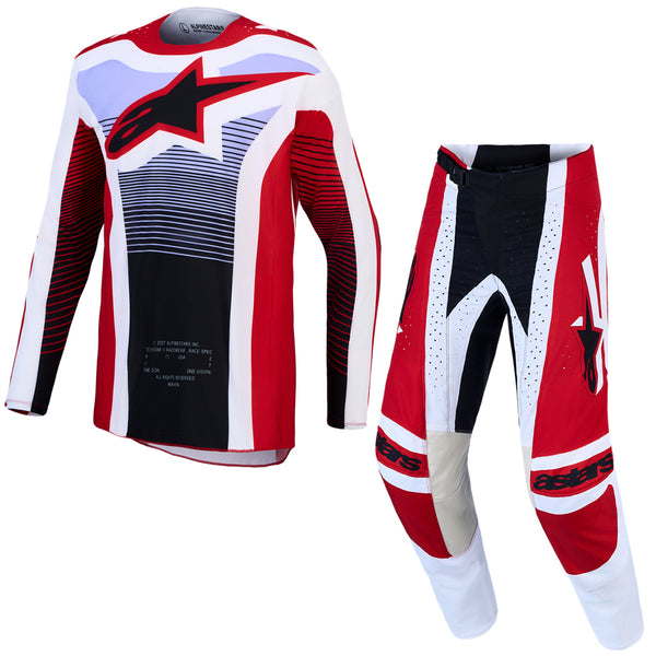 Alpinestars - 2027 Techstar Maven Fire Red/White/Lavender/Black MX Combo