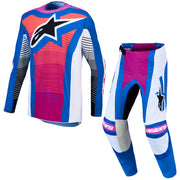 Alpinestars - 2027 Techstar Maven White/Coral/Blue MX Combo