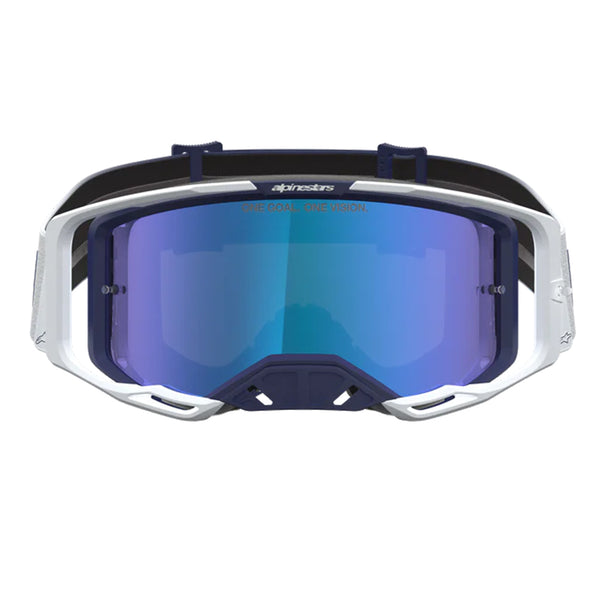 Alpinestars - Vision 8 Amber Navy/White Mirror Lens Goggle