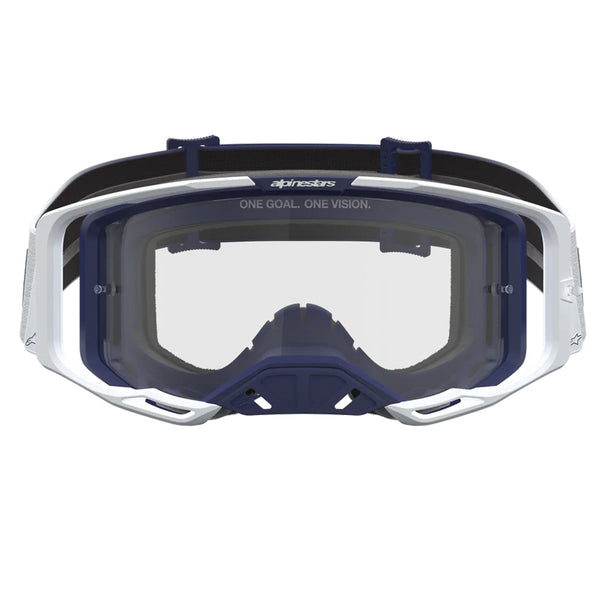 Alpinestars - Vision 8 Amber Navy/White Clear Lens Goggle