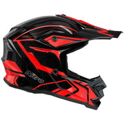 Nitro - MX710 Youth Shard 2 Red/Black Helmet