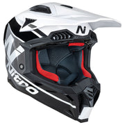 Nitro - MX710 Onyx White/Grey Helmet