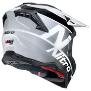 Nitro - MX710 Onyx White/Grey Helmet