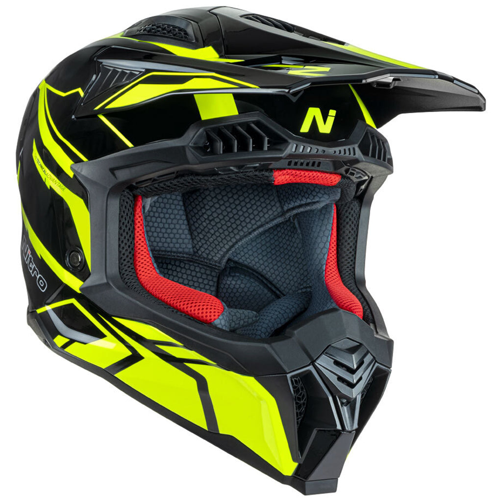 Nitro - MX710 Shard 2 Yellow/Black Helmet