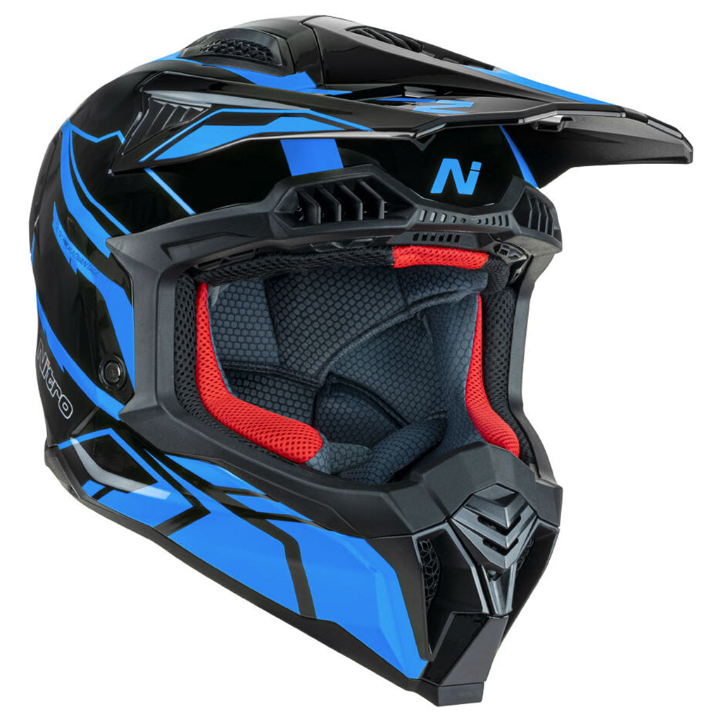 Nitro - MX710 Shard 2 Blue/Black Helmet