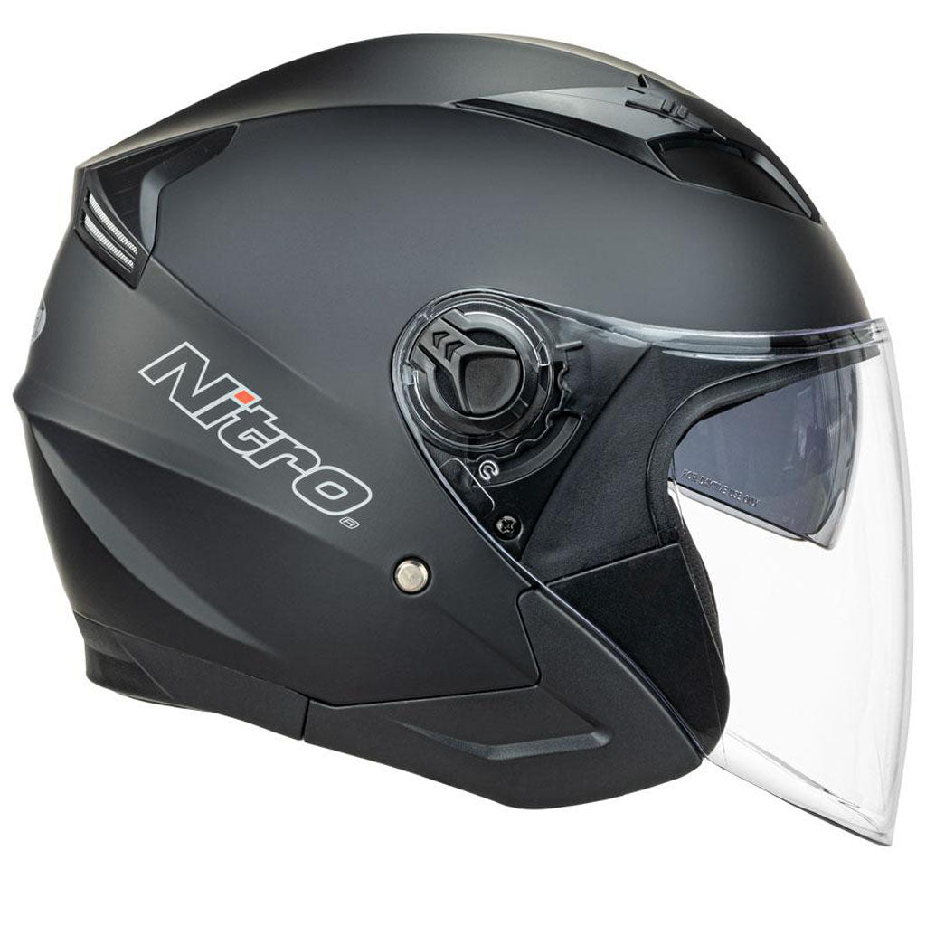 Nitro - X780S Satin Black Open Face Helmet