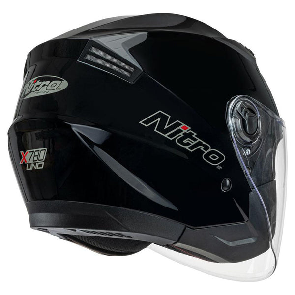 Nitro - X780S Gloss Black Open Face Helmet