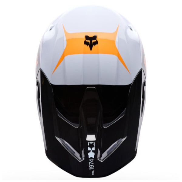 Fox - 2026 Youth V1 Noble Black/White Helmet